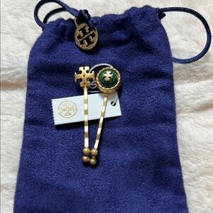 Tory Burch Gold Hair Pins